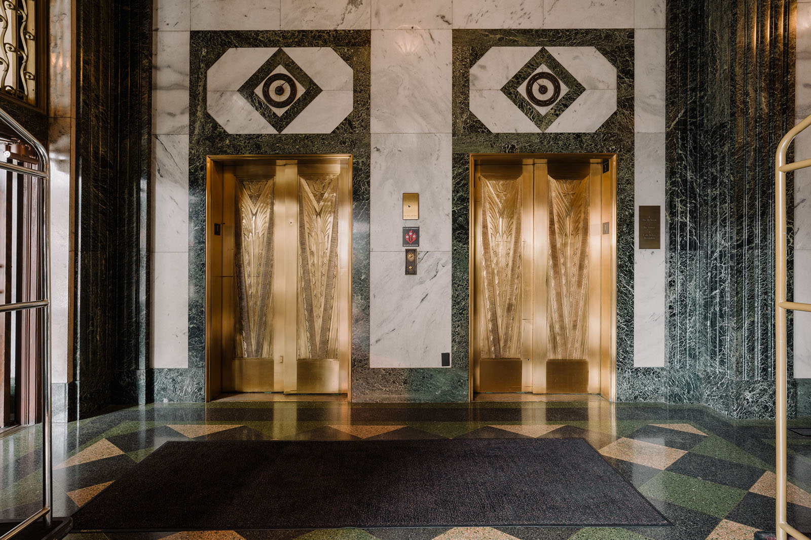 Lobby at The Robey, a designer hotel in Chicago